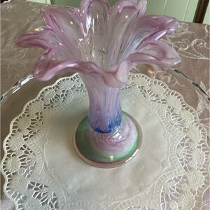 Murano Style Glass Vase